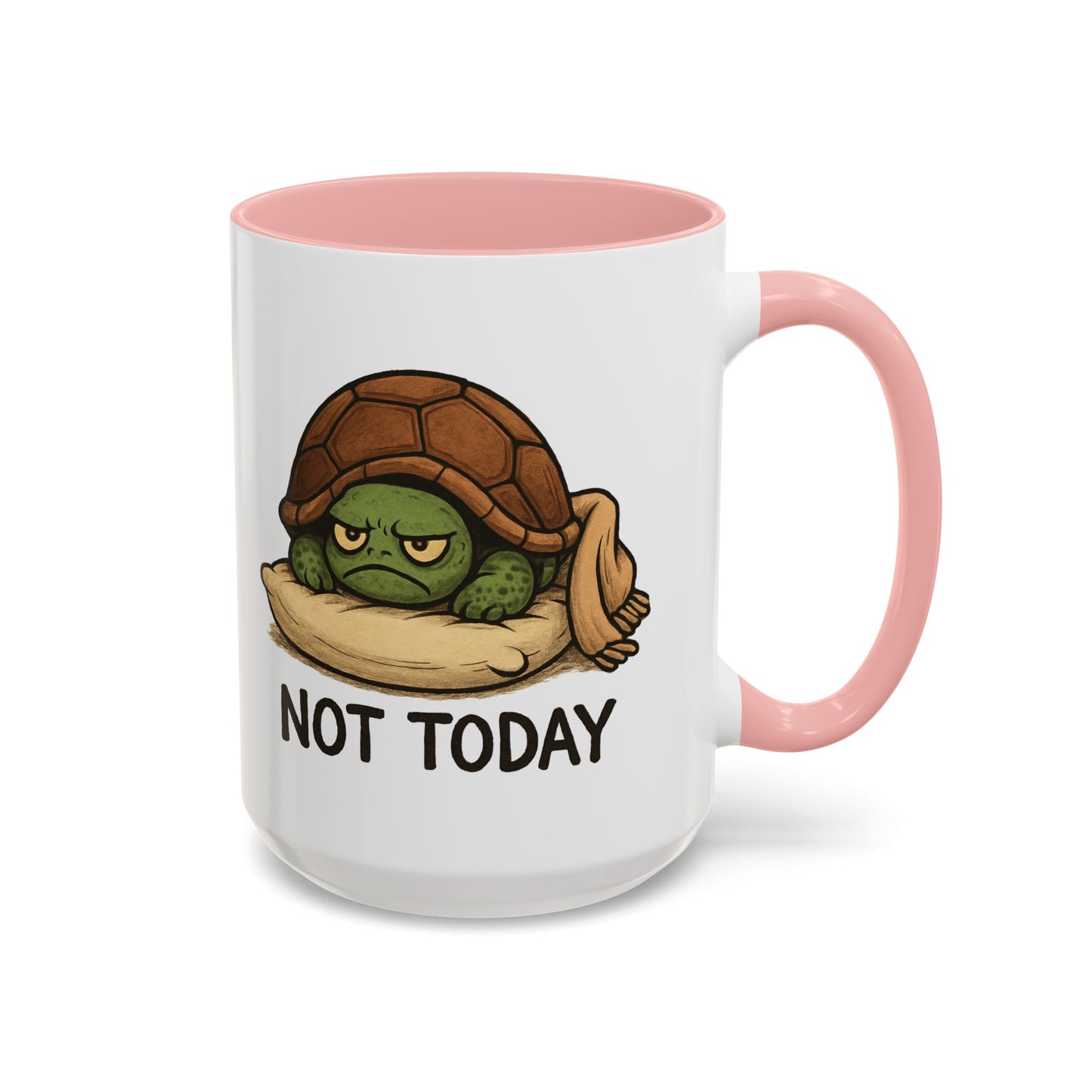 Funny Turtle Coffee Mug – "Not Today" Lazy Animal Cup | Cute Morning Mood Gift for Coffee Lovers