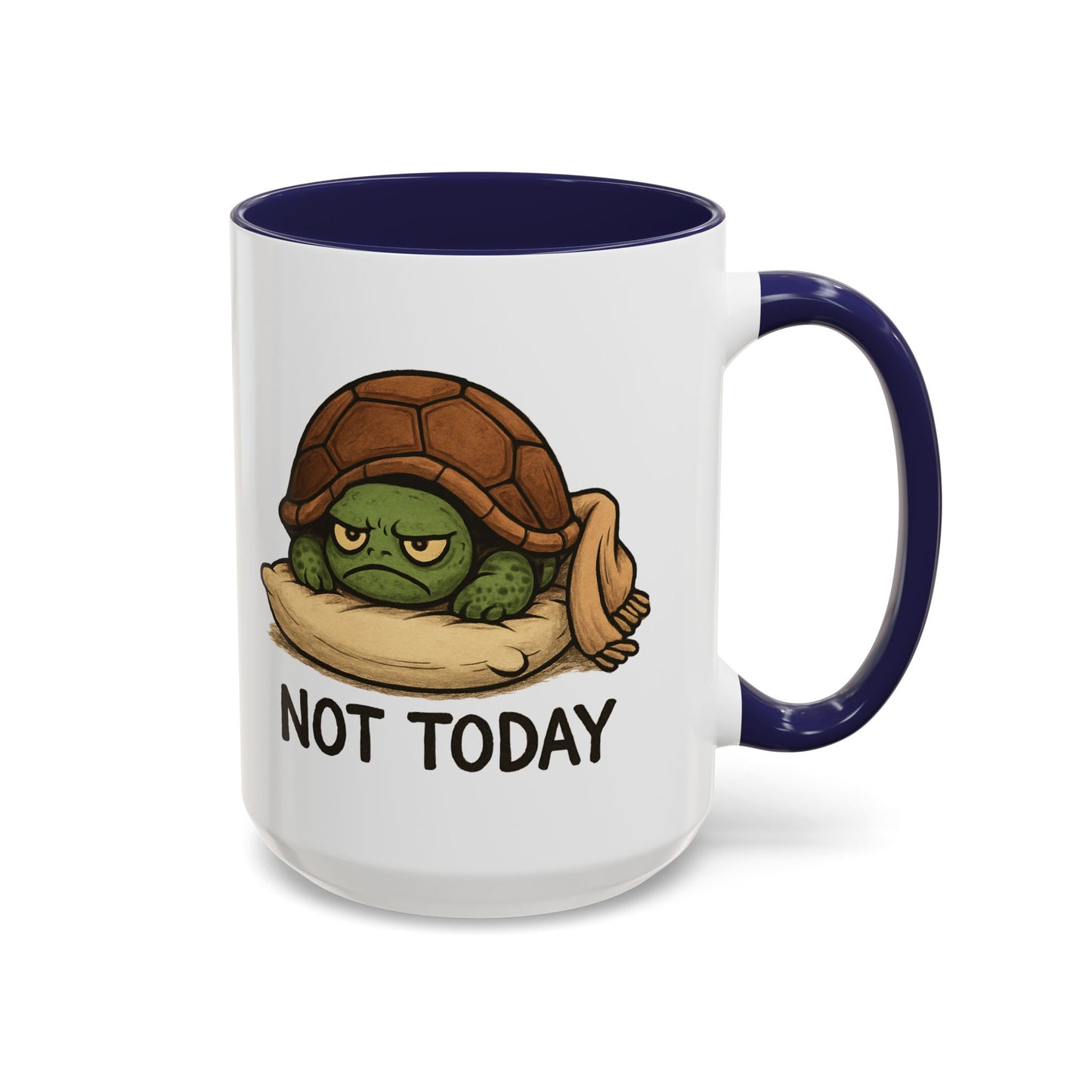 Funny Turtle Coffee Mug – "Not Today" Lazy Animal Cup | Cute Morning Mood Gift for Coffee Lovers