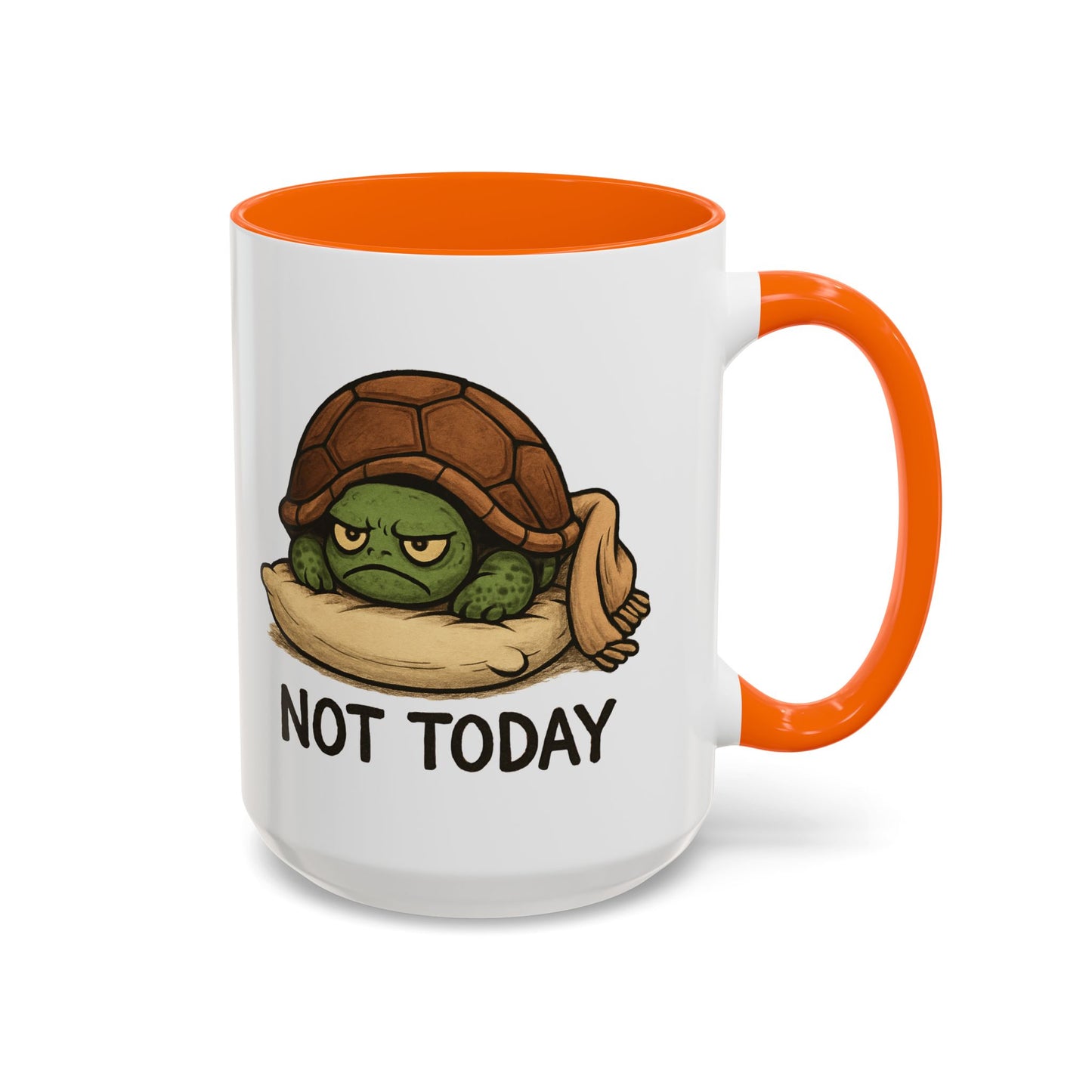 Funny Turtle Coffee Mug – "Not Today" Lazy Animal Cup | Cute Morning Mood Gift for Coffee Lovers