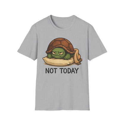 Grumpy Turtle “Not Today” Funny Graphic T-Shirt