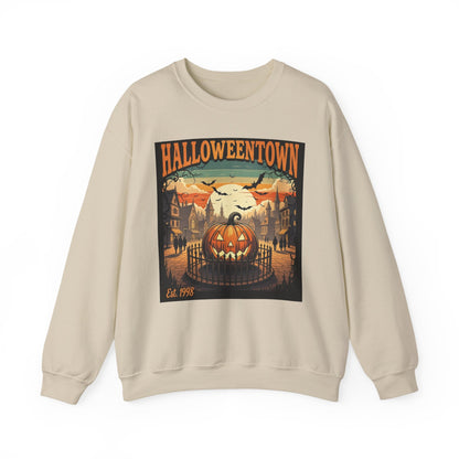 Halloweentown Est 1998 Sweatshirt – Vintage Halloween Graphic Crewneck – Retro Spooky Season Pullover – Halloweentown University Fall Sweatshirt