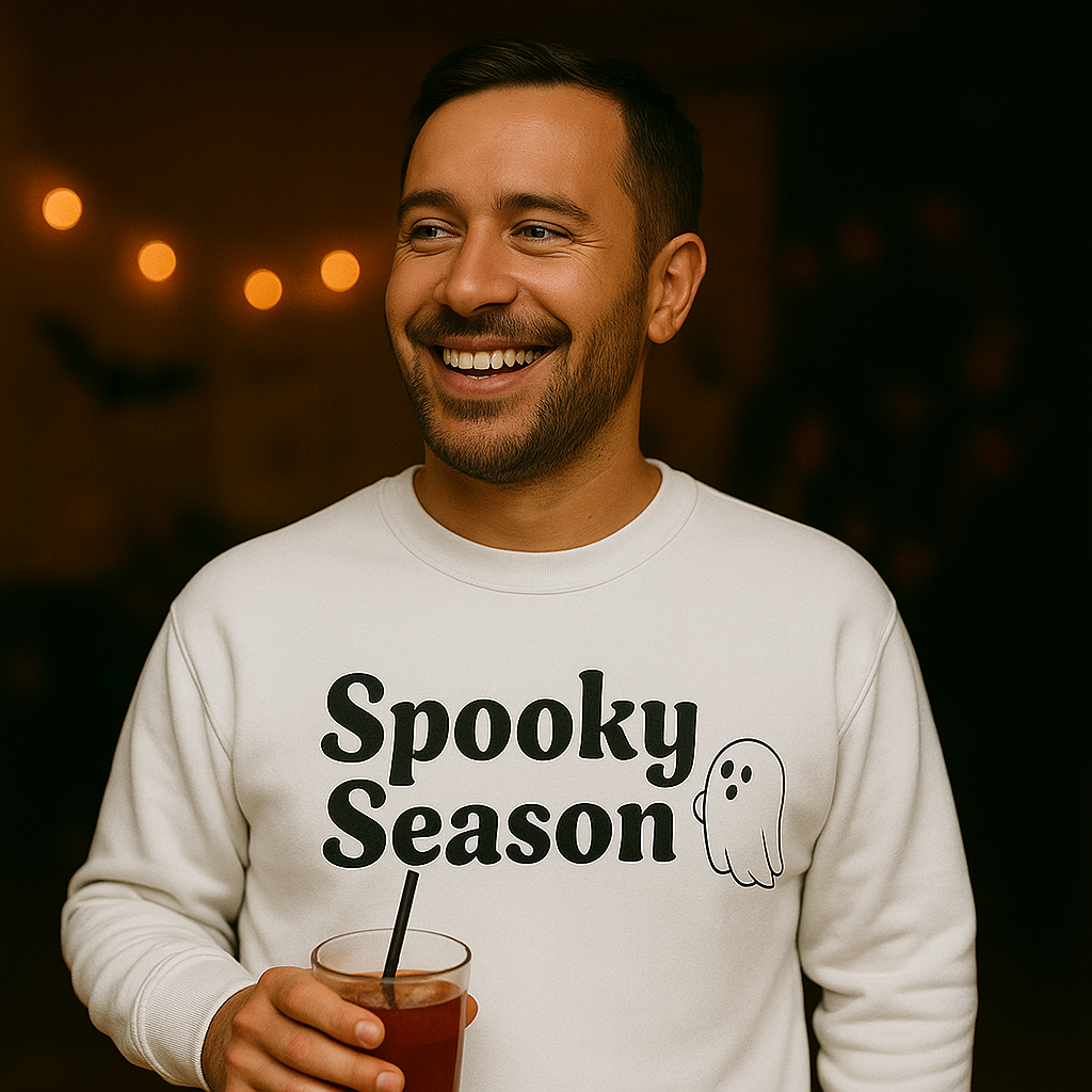 Spooky Season Sweatshirt – Cozy Halloween Crewneck – Fall Graphic Sweatshirt