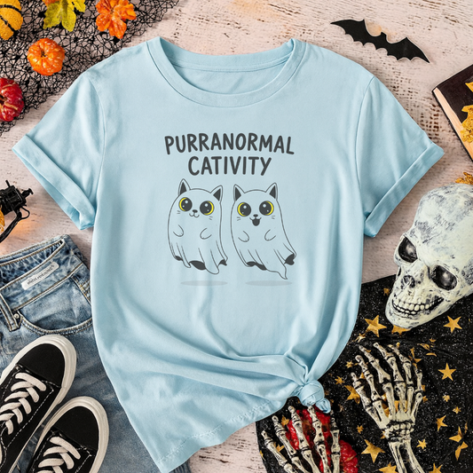 Spooky Season Cat Shirt – Purranormal Cativity Graphic Tee