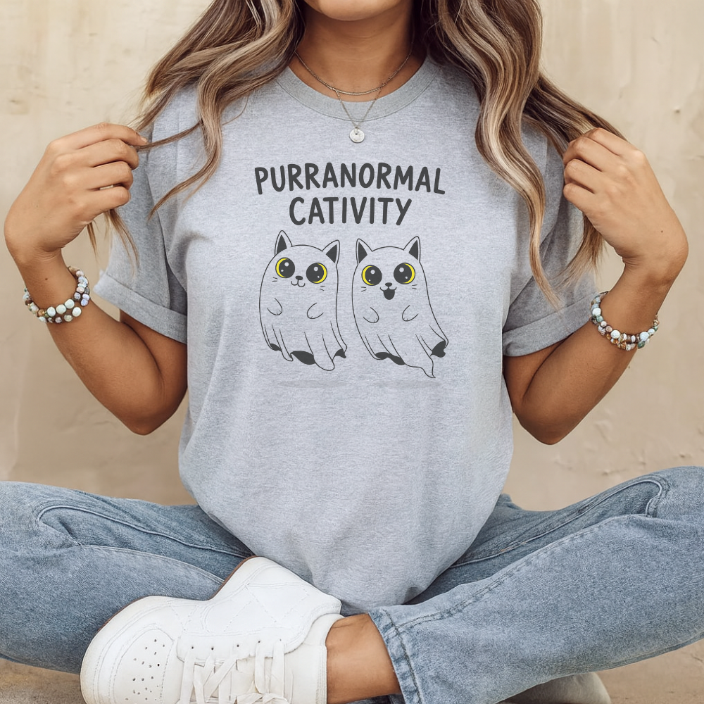 Spooky Season Cat Shirt – Purranormal Cativity Graphic Tee