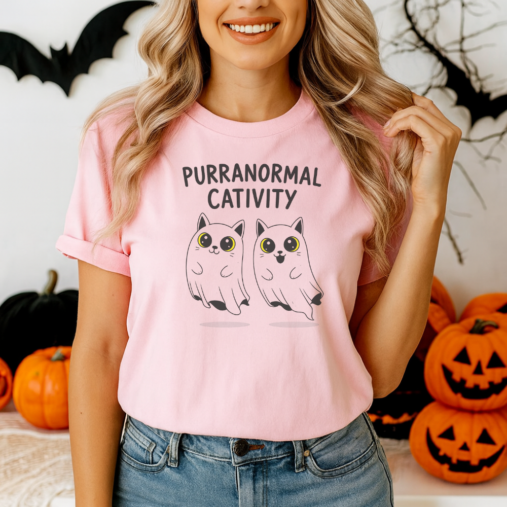 Spooky Season Cat Shirt – Purranormal Cativity Graphic Tee