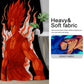 Anime Blackout Curtains – Dual Flame Warrior Design | Blue & Red Energy Battle Theme