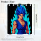 Anime Blackout Curtains – Dual Flame Warrior Design | Blue & Red Energy Battle Theme